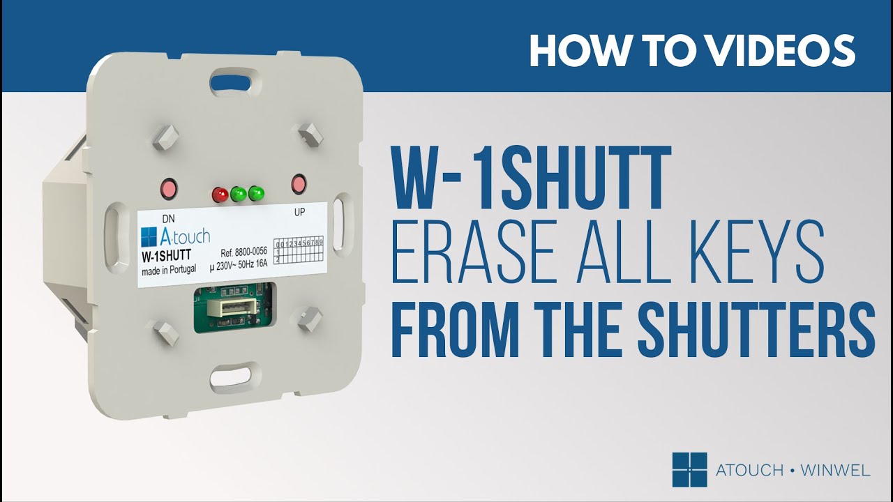 Apagar todas as teclas associadas aos estores