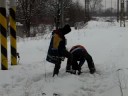 GEOKOD-snow -finding railtrack in Zilina