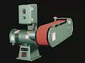 vertical/horizontal - burr king's family of two wheel grinders provides vigorous contact wheel, work rest, and platen grinding in a frame design that pivots to ideal work positions. these machines are frequently selected as tool post grinders, and for fixturing into centerless grinding applications. available in easily adjusted variable speed and aggressive single speed. contact us to experience the burr king advantage.  www.burrking.com model 960-250, 960-400, m720, 979, 960-401.