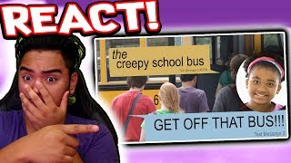 Reacting To The Creepy Bus Text Story Scary Stories