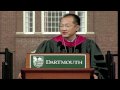 Jim Yong Kim's message to students at Dartmouth Inauguration