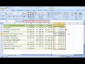 Excel 2007: Organize data using an Excel table