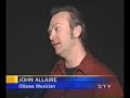 John Allaire on CTV promoting his video \"Bourbon\"