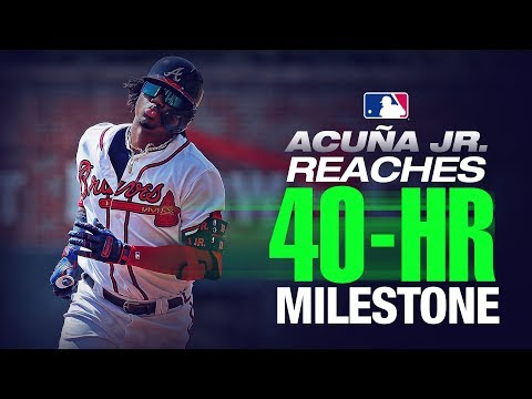 Video: Braves' Ronald Acuña Jr. reaches 40 Home Runs!