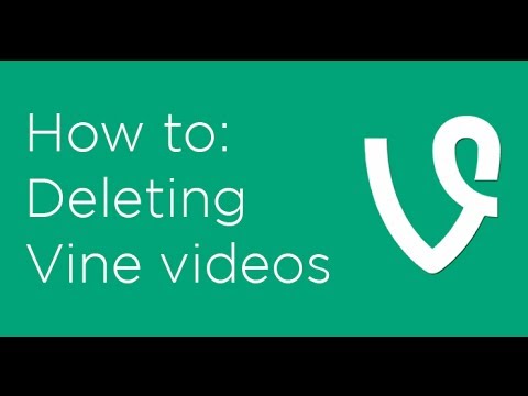 how to delete vine account