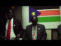 Government of South Sudan Minister, Dr. Barnaba Marial Benjamin, speaks at the opening of the Government of South Sudan Mission in the United States, January, 2007.