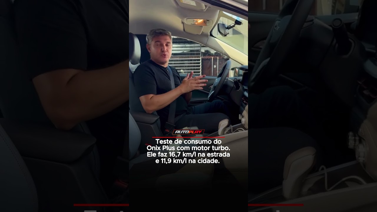Teste de consumo do Onix Plus com motor turbo. Ele faz 16,7 km/l na estrada e 11,9 km/l na cidade.