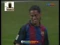 Xavi wins Real Madrid in 2004 with great assist by Ronaldinho