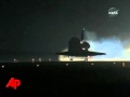 Raw Video: Shuttle Makes Rare Nighttime Landing