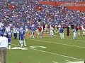 Tebow warms up - Gators v Noles 2009.AVI