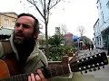 Street musician in Glastonbury