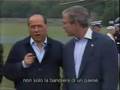 Berlusconi parla inglese e viene deriso da Bush