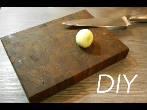 Schneidbrett Nussbaum selber machen Anleitung