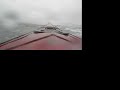 Playing with sea kayaks on a windy day