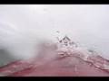 Playing with sea kayaks on a windy day