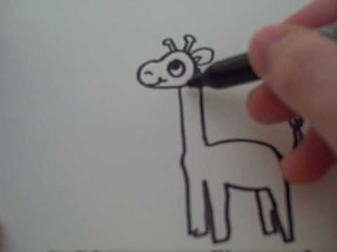 how to draw giraffe