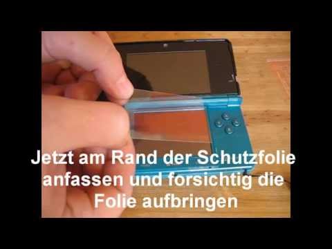 Nintendo 3DS Displayschutzfolie / Screenguard blasenfrei anbringen