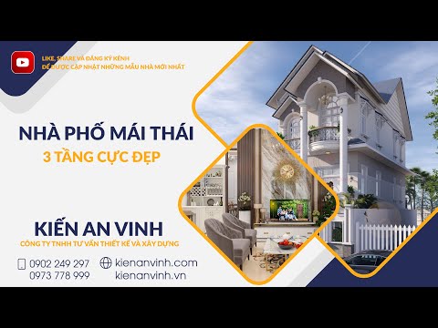 Nhà Phố Mái Thái 3 Tầng Cực Đẹp| Kiến An Vinh