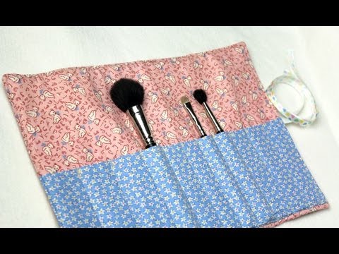 crafty - In this tutorial Vanessa of TheCraftyGemini channel will teach you how to create a quilted makeup brush carrier. This project is easy & functional! It can be...