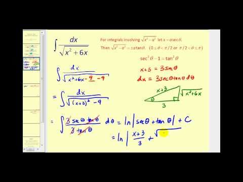 Integration Involving Trigonometric Substitution Part 4 | Math Help ...