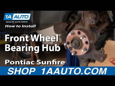 How To Install Replace Front Wheel Bearing Hub Chevy Cavalier Pontiac Sunfire 84-05 1AAuto.com