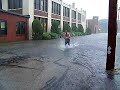 Man Swims in Flood - Wrentham, MA