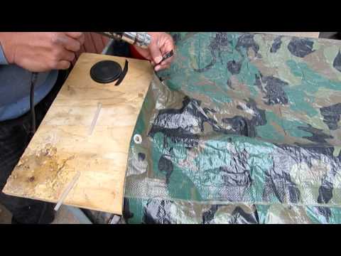 how to fasten two tarps together