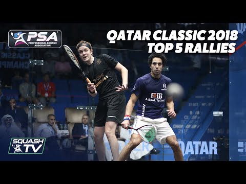 Squash: Qatar Classic 2018 - Top 5 Rallies