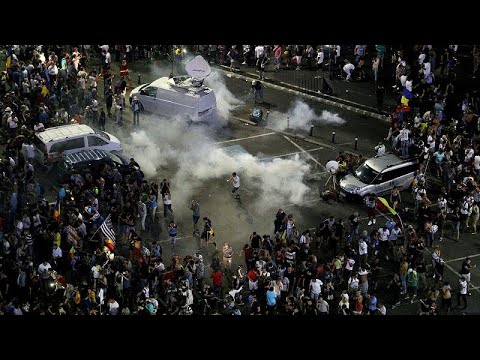 Rumnien: Proteste und Demonstration gegen Korrupti ...