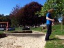Me doing my first backflip into a sand pit, i know theres gotta be a million of these on youtube but who cares, i like it xD