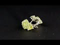 Click here to watch this video Sparkling Peridot and Sterling Earrings