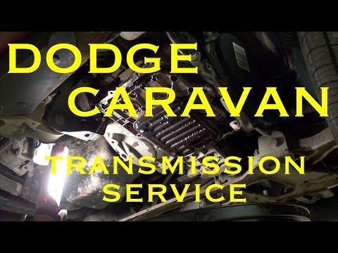 Dodge Caravan Transmission service with filter replacement.