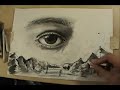 Drawing surrealist landscape Drawing surrealist landscape