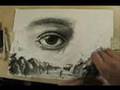 Drawing surrealist landscape