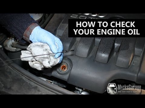 how to check engine oil