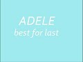 adele - best for last