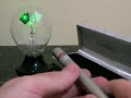 5mW green laser spinning a radiometer