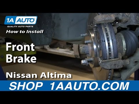 How To Install Replace Do a Front Brake Job 2002-06 Nissan Altima