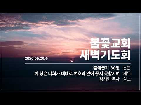 2026년 5월 20일 새벽예배 
