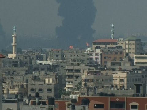 Raw: 2 Shells Hit Fuel Tank at Gaza Power Plant