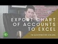 Export Chart Of Accounts From Quickbooks To Excel