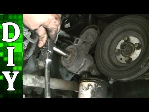 How to Remove and Replace the Serpentine Belt and Tensioner   Mitsubishi 2 4L Engine