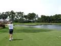 TPC Sawgrass Hole 17 - Rick on the Green