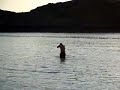 Mid April swim at Lochinver, Scotland.