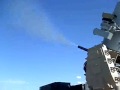 Navy CIWS aka Army LPWS Daytime Shooting Down Mortar