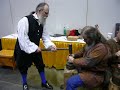 Medieval style coin striking at the American Numismatic Association money show, 2009.