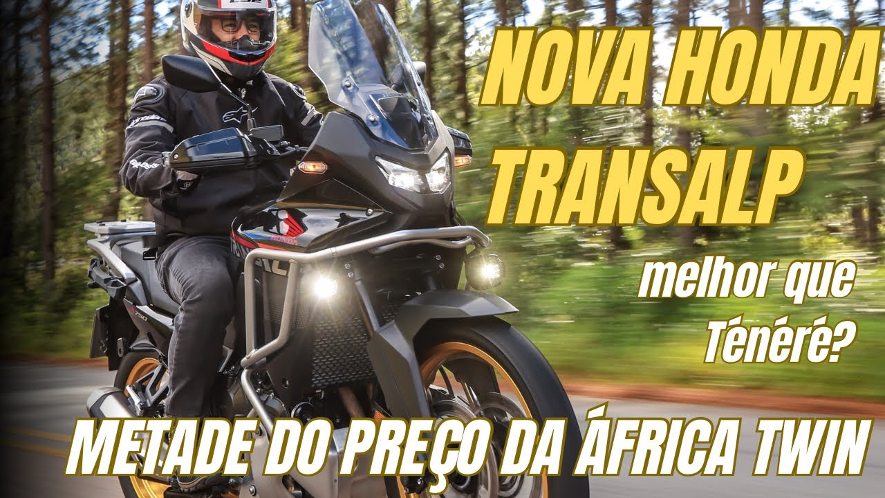 NOVA HONDA TRANSALP 750: melhor que a Yamaha Tenere? TESTE COMPLETO!
