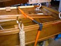 WOODEN ROWING BOAT