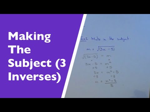 how to make x the subject