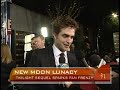 Hearthrobs Robert Pattinson and Taylor Lautner greeted a frenzy of fans at the Hollywod premiere of 